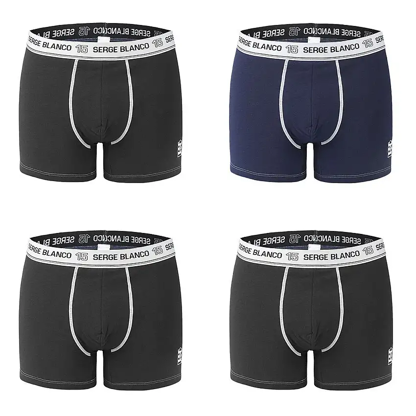 Boxer con impunture di classe Serge Blanco (x4)