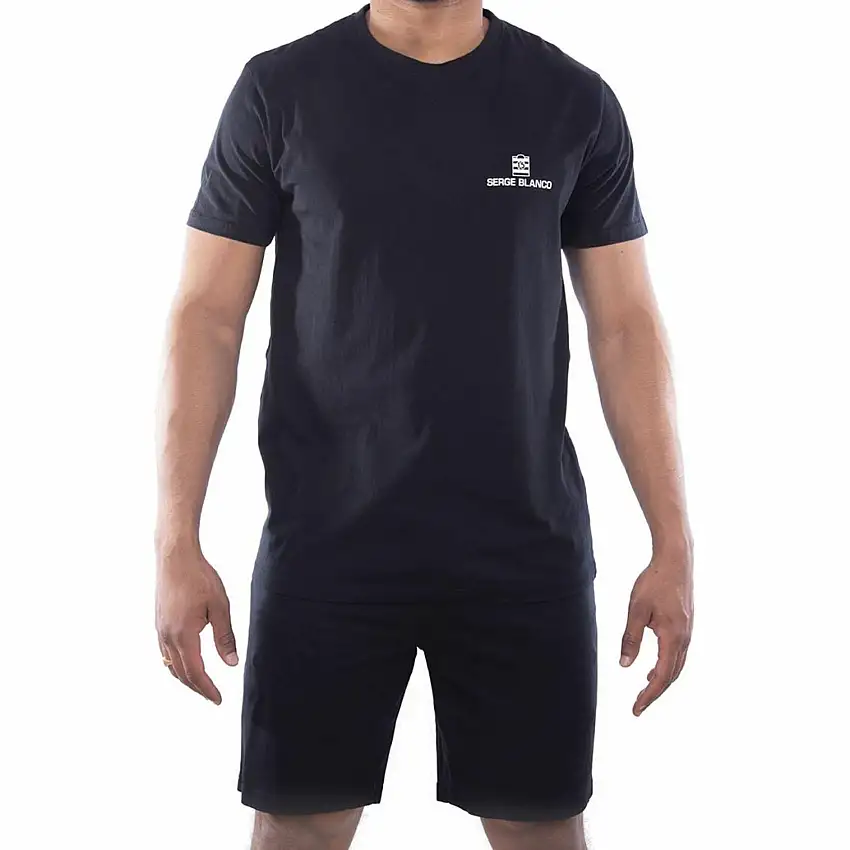 Set pigiama corto con maglietta a girocollo ovest Serge Blanco