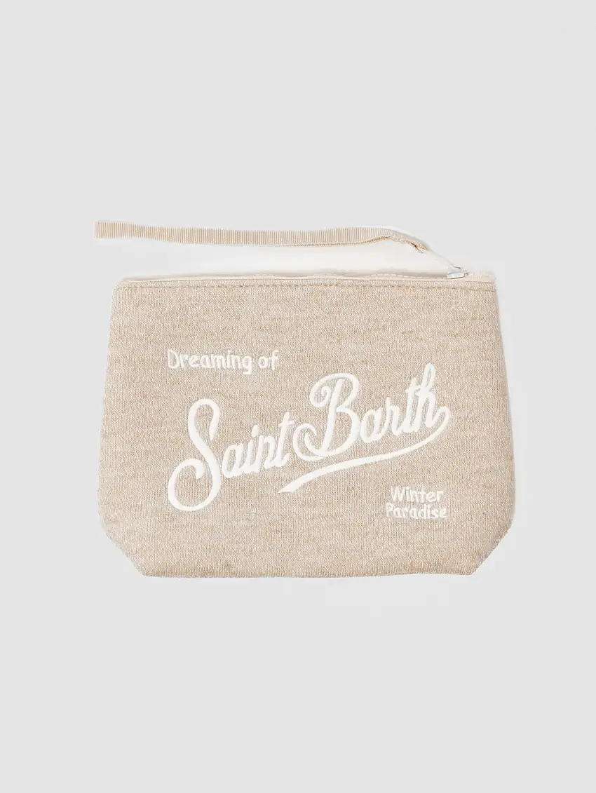 Pochette in Lana Tinta Unita Beige