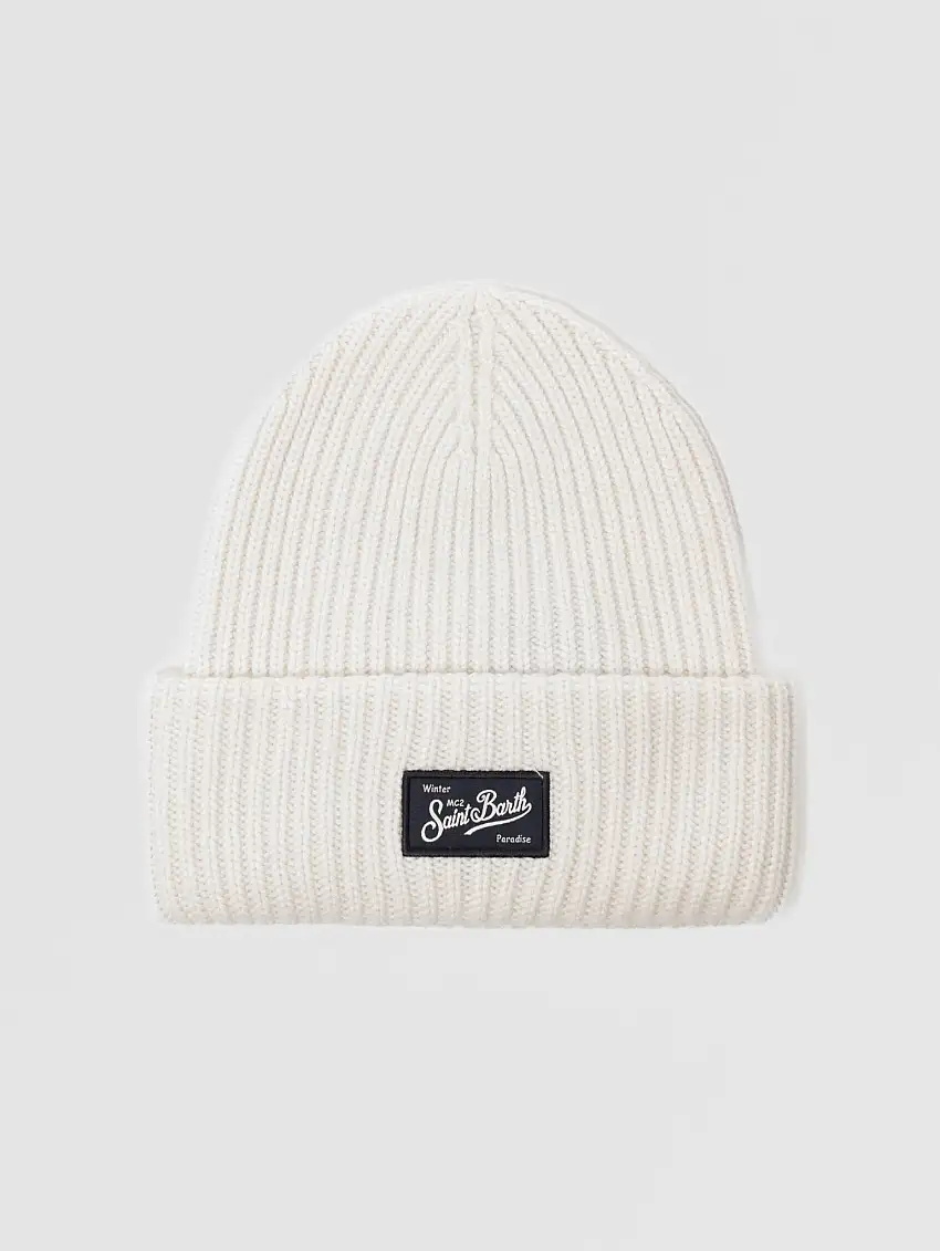 Cappello a Coste Saint Barth Bianco