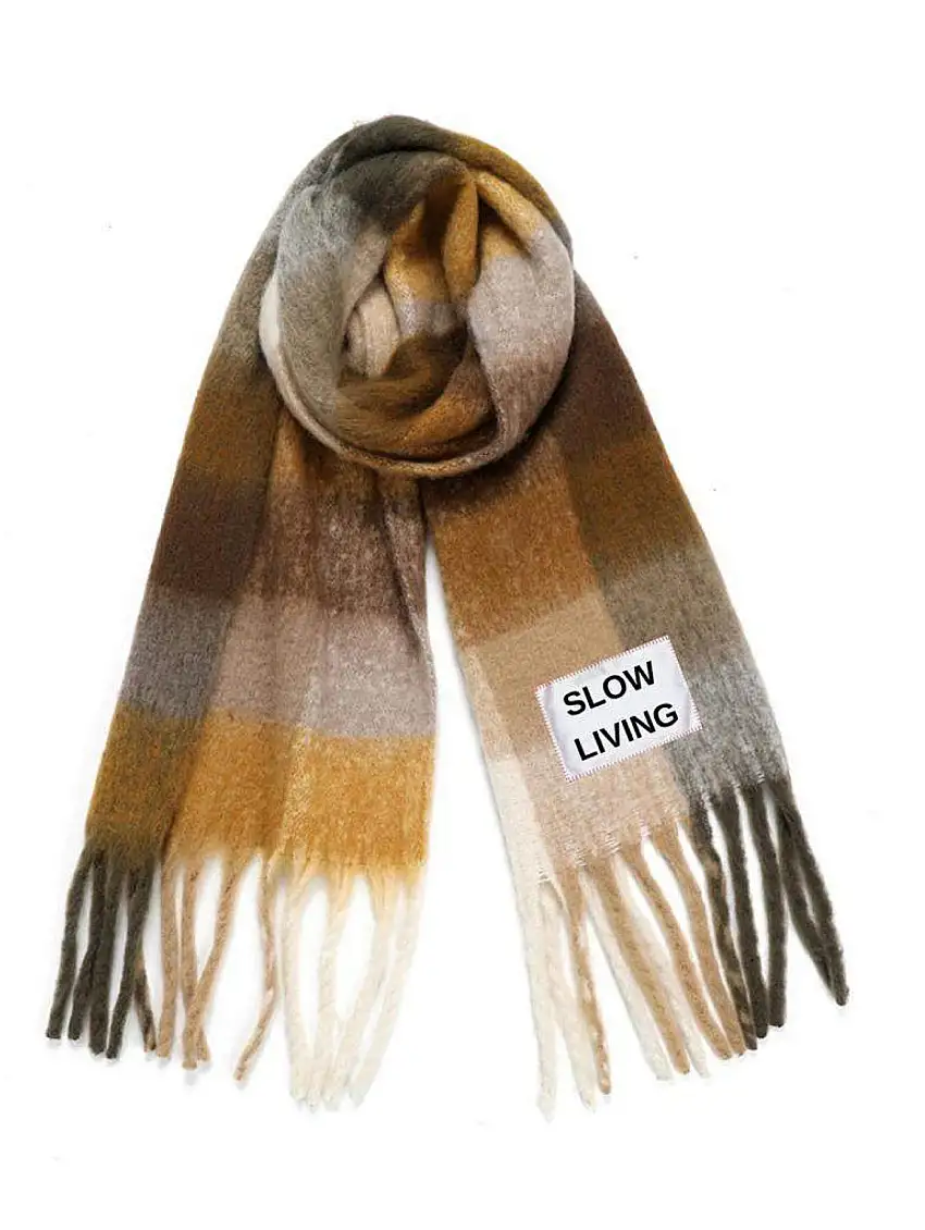 Maxi Sciarpa Slow Living Multicolore