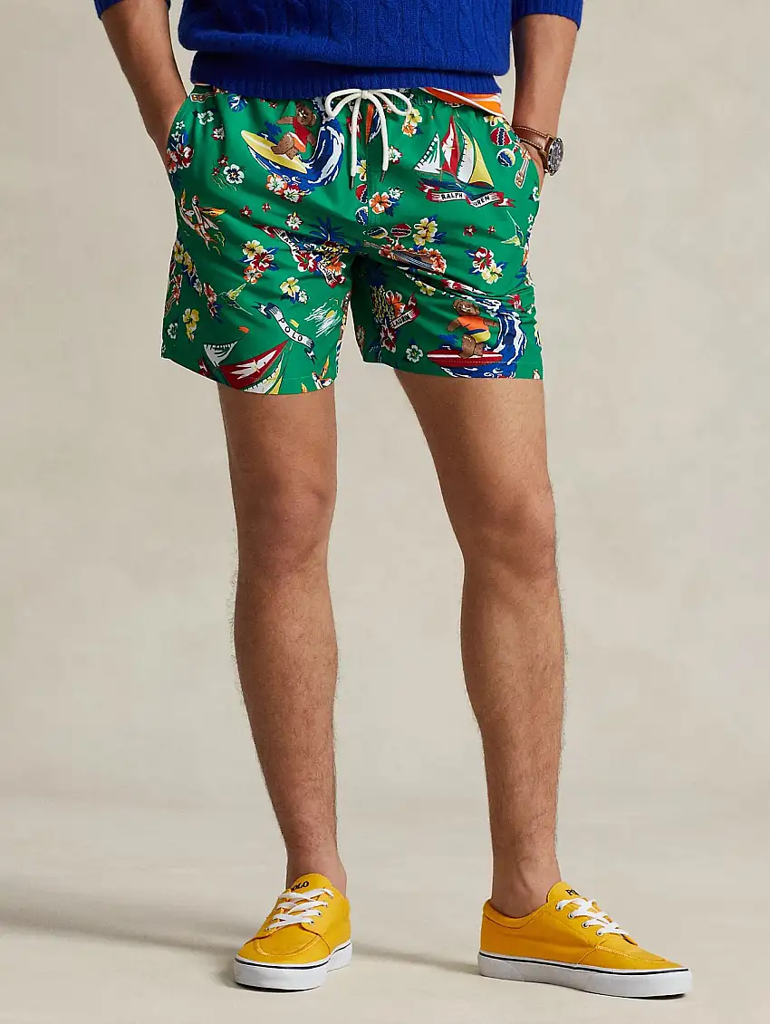 Boxer da Mare Polo Bear Tropicale Verde