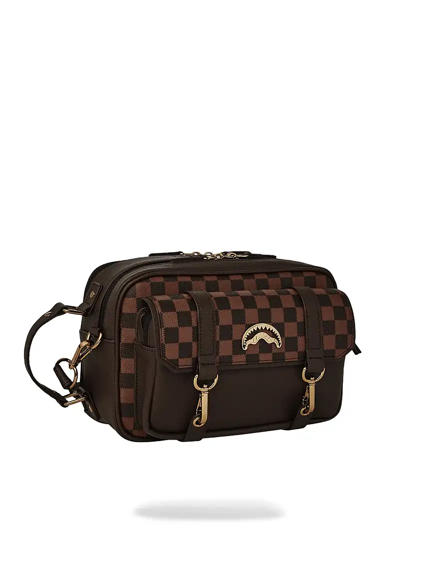 SPRAYGROUND Men's Clutch Bag SPEC OPS PIXEL EMBOSS TOILETRY 910B7457NSZ Brown