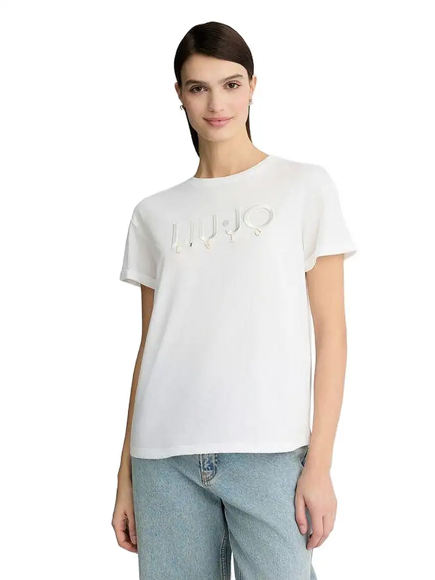 Liu Jo Women's T-shirt - T-shirt with logo - White