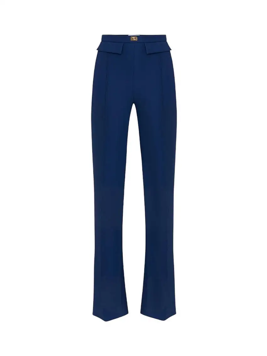 ELISABETTA FRANCHI Women's Trousers PA07851E2-DC8 Blue