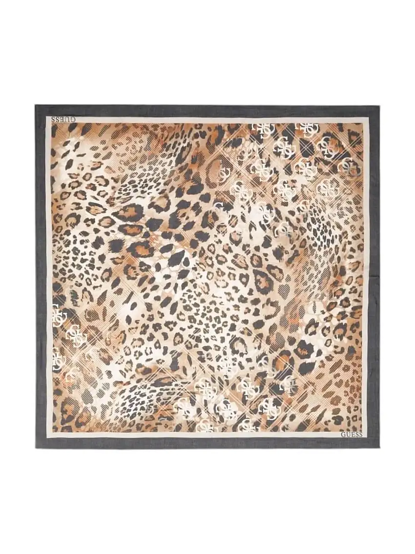 GUESS Women's Scarf FOULARD 130X130 AW5227 SIL30 BRM Brown