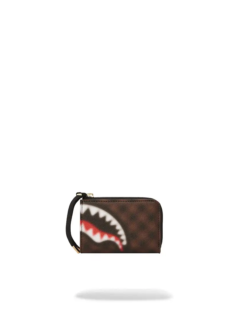 SPRAYGROUND Men's Wallet SHARKS IN PARIS BLUR WALLET 910W6848NSZ Brown