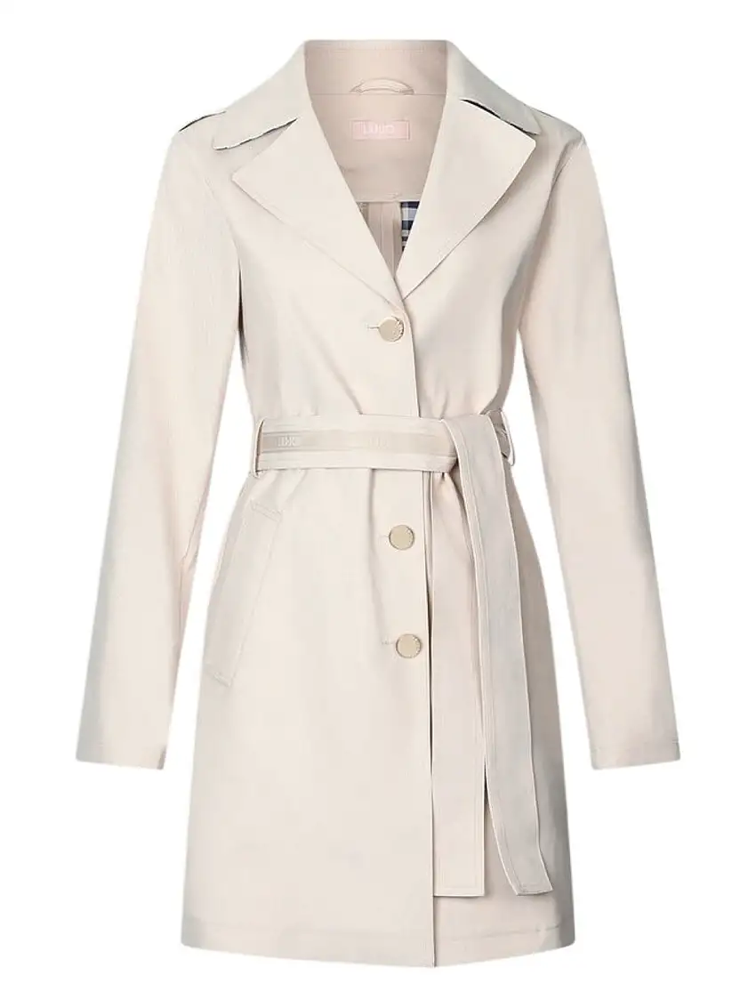 LIU JO WHITE Women's Trench Coat WA5242T3929 M9638 White