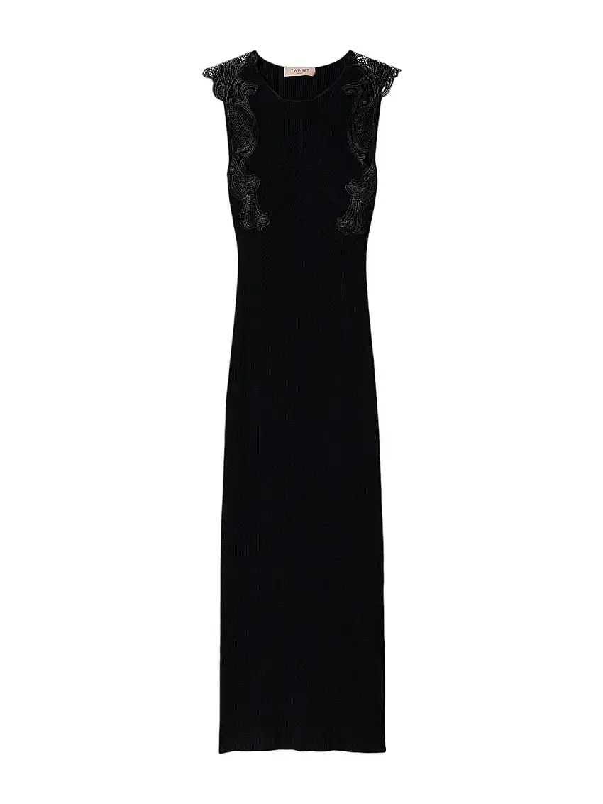 TWINSET Women's Dress 242TP3190 00006 Black