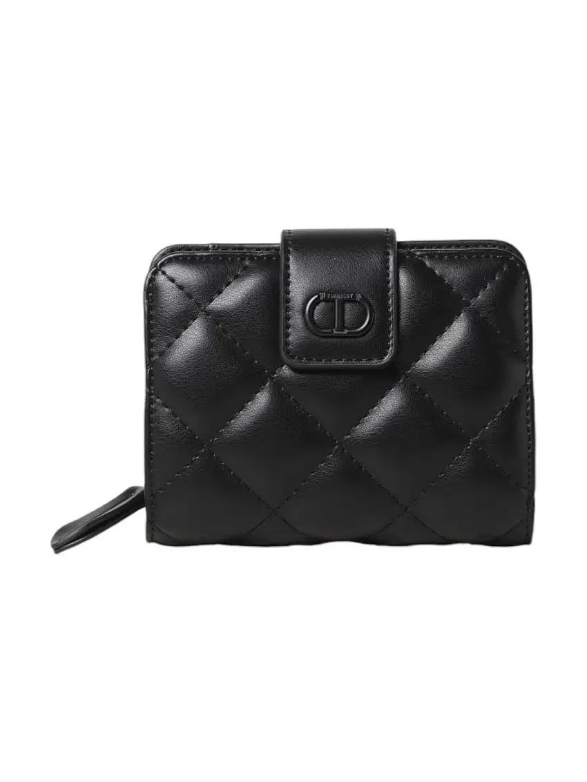 TWINSET Women's Wallet CECILE QUILTED 242TD8155 00006 Black