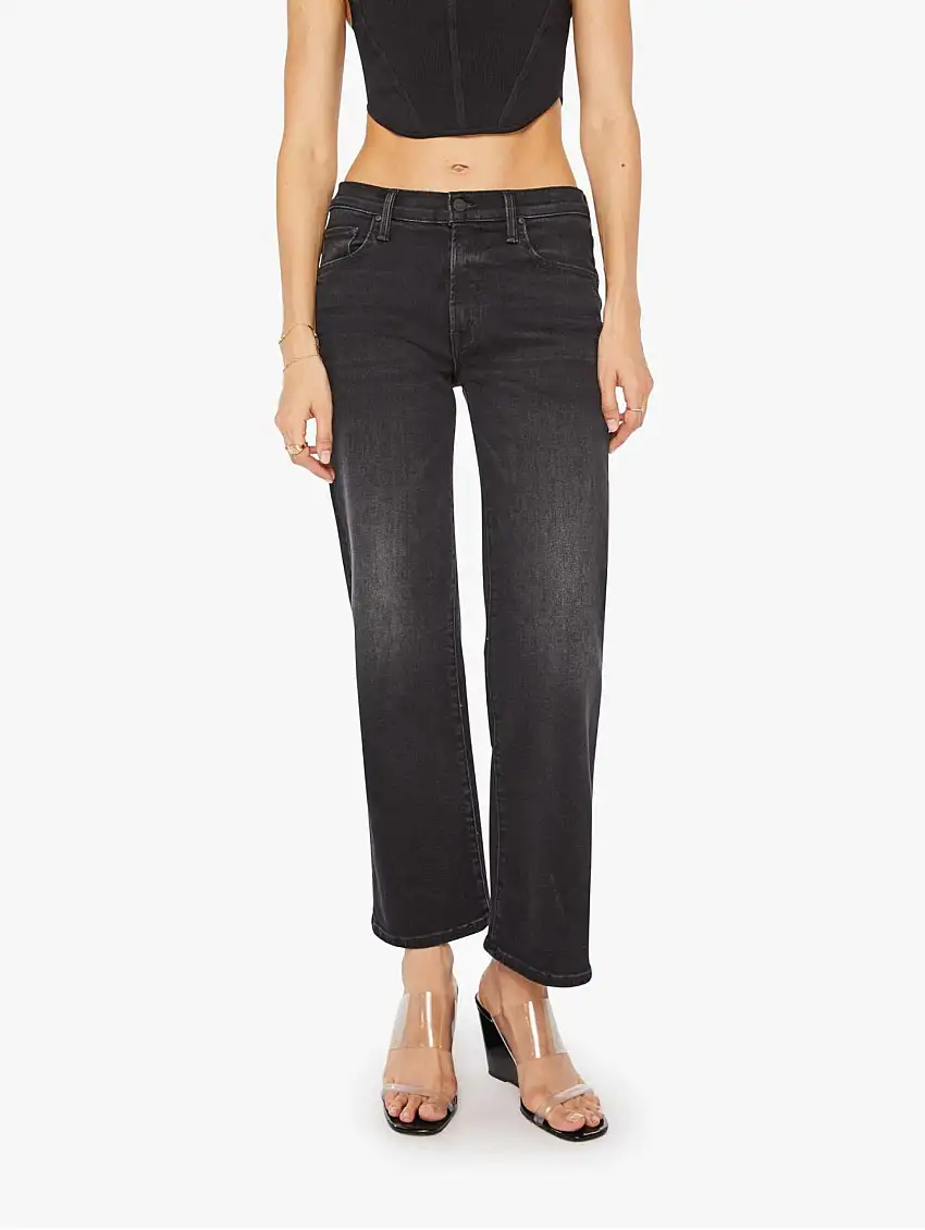 Jeans Vita Media e Gamba Dritta Rambler Nero