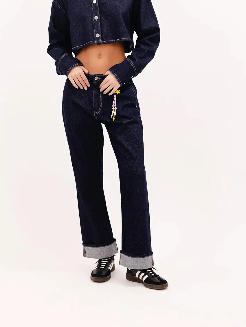 Jeans Cropped Tiny Blu