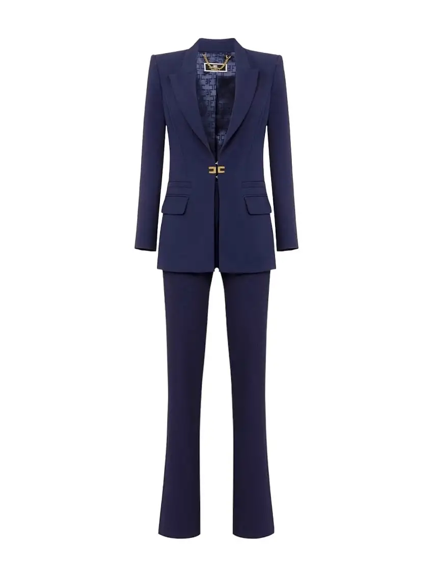 ELISABETTA FRANCHI Women's Jacket TP00146E2 B75 Blue