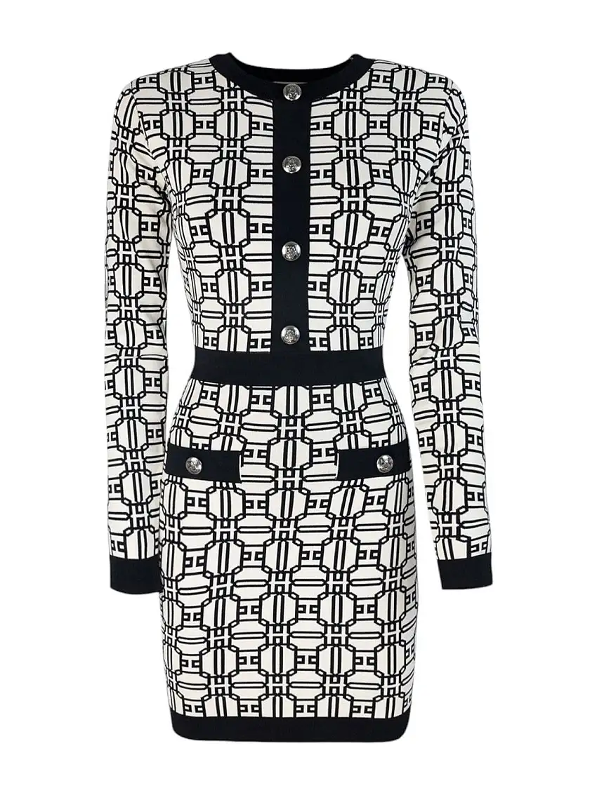 ELISABETTA FRANCHI Women's Dress AM31B47E2 E84 White