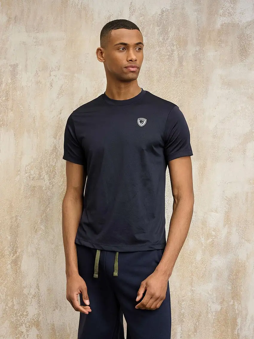BLAUER Men's T-shirt JAN 25SBLUH02109 006526 888 Blue