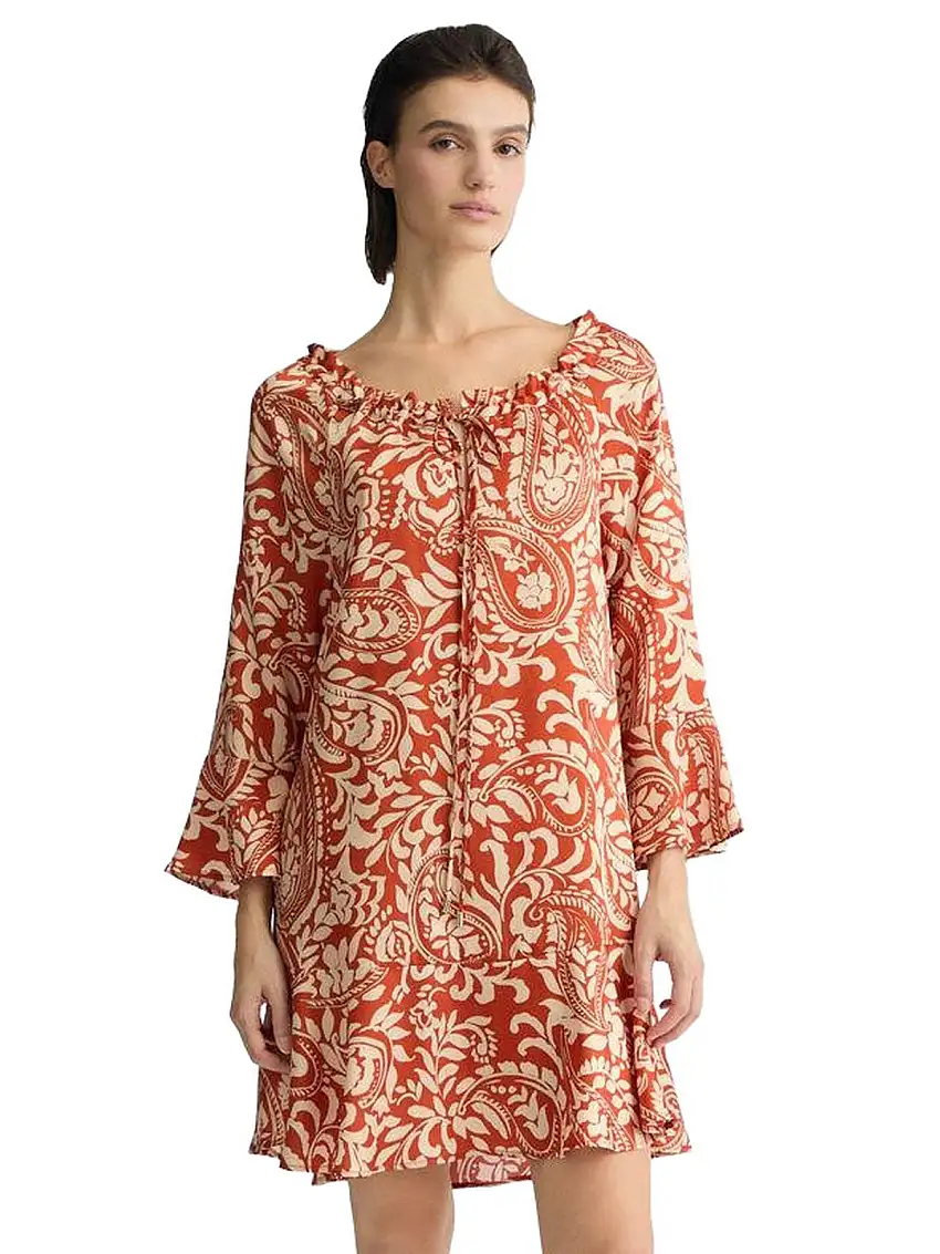 Liu Jo Women's Casual Dresses - Printed Twill Dress - Brown