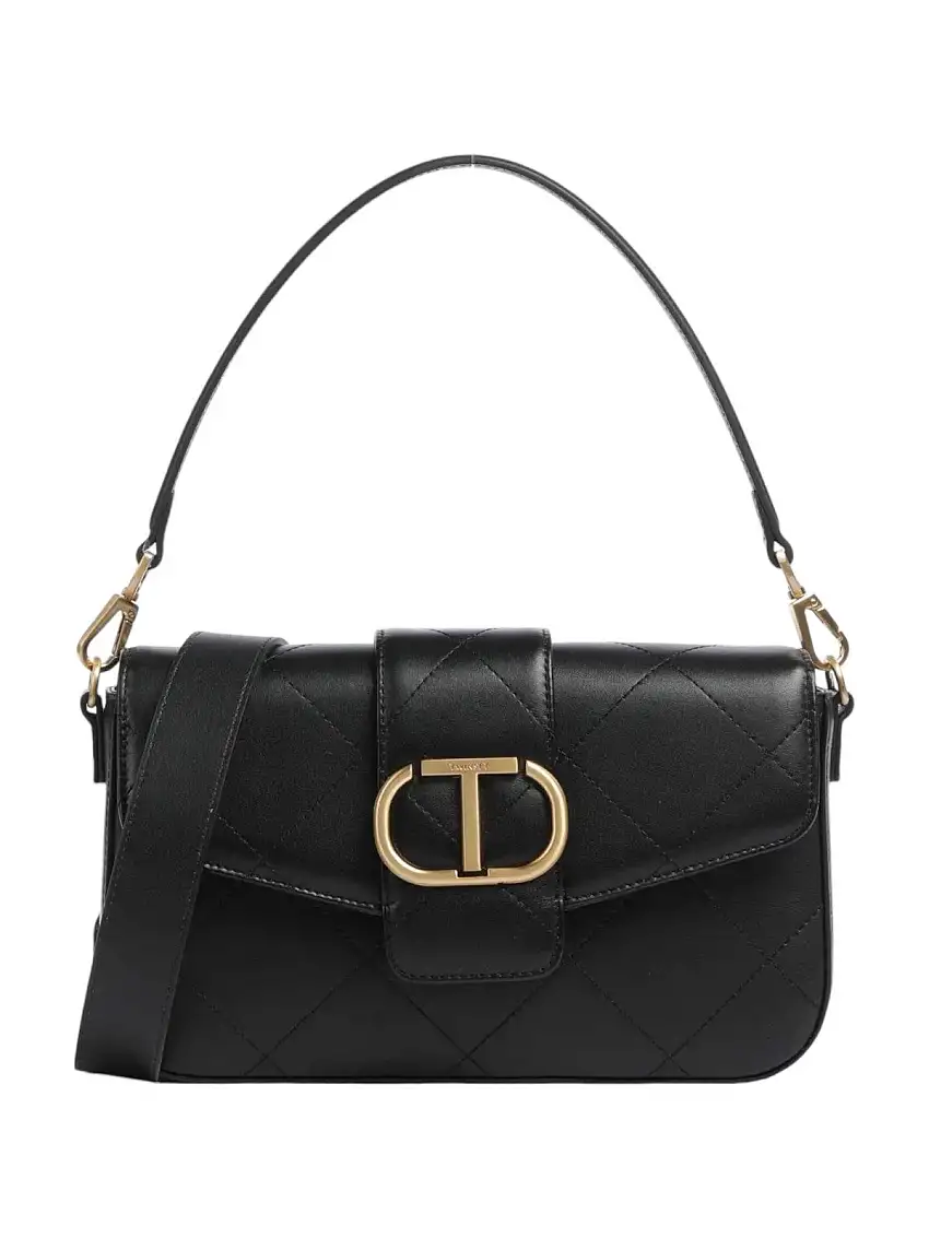 TWINSET Women's Bag AMIE QUILTED LEATHER 242TB7130 00006 Black