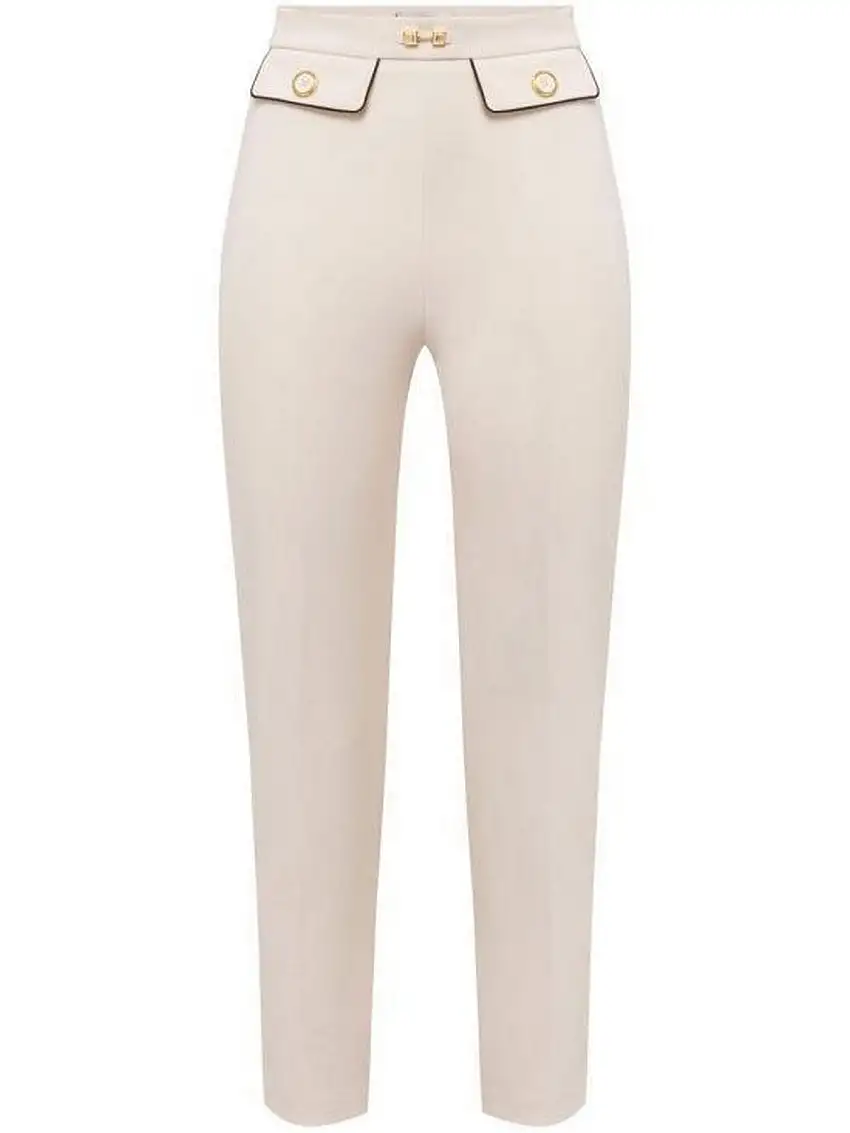 ELISABETTA FRANCHI Women's Trousers PAT7151E2-E84 Beige