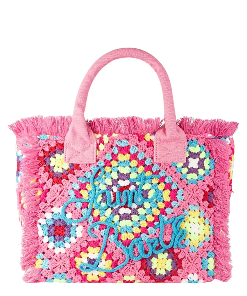 Borsa a spalla uncinetto frange - boho chic femminile