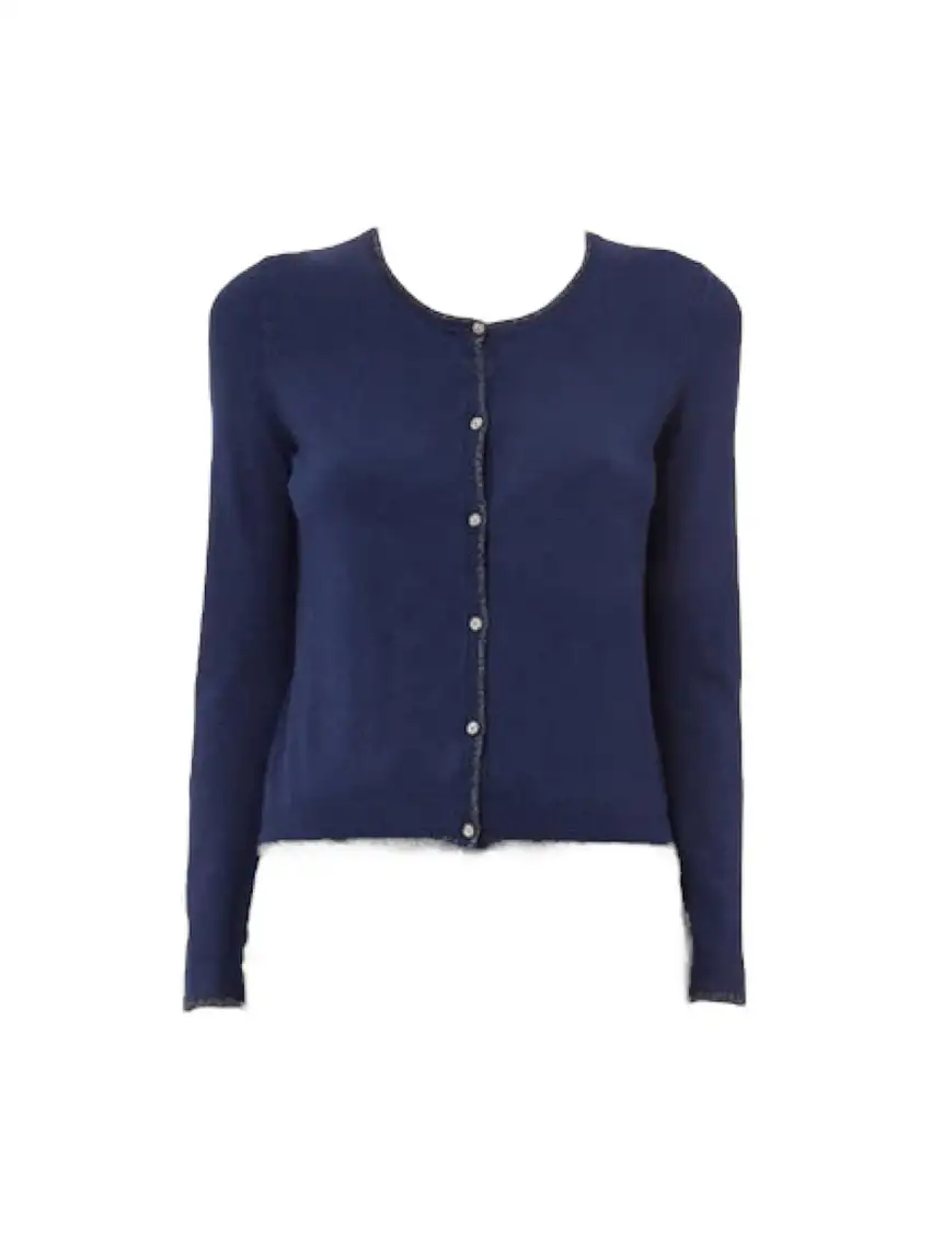 LIU JO WHITE Women's Cardigan WXX056MS49I 93921 Blue