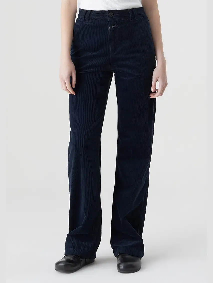 Pantaloni in Velluto Blu