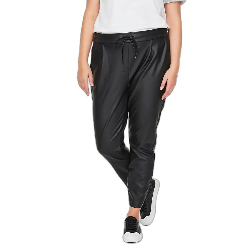 Pantaloni larghi da donna in similpelle Vero Moda Eva MrCurve