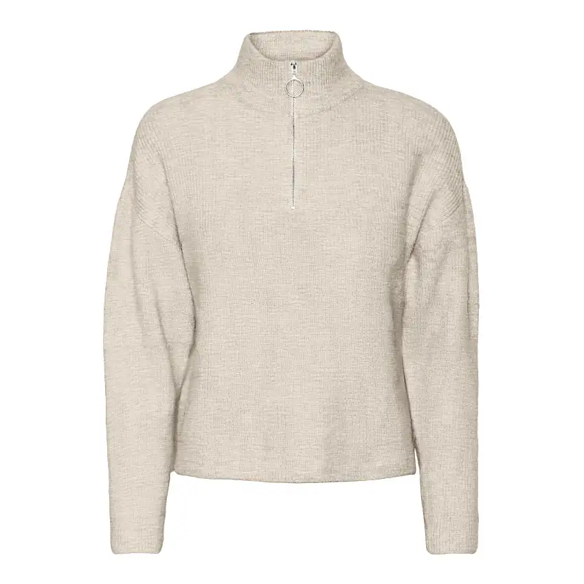 Maglia con zip a collo alto da donna Vero Moda Olina