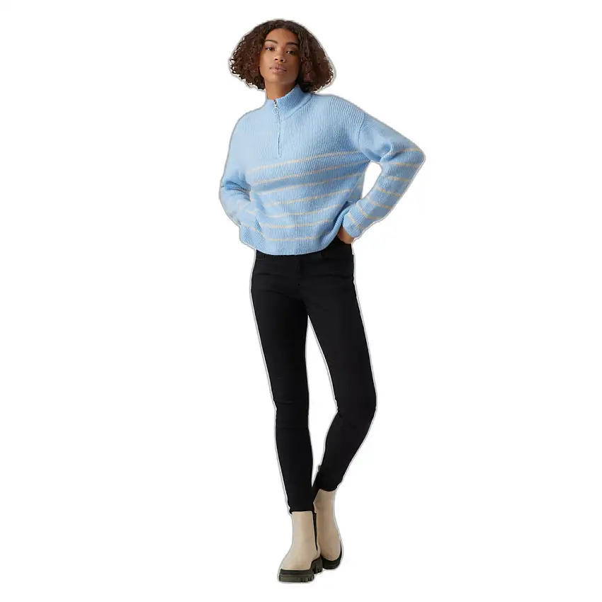 Maglione con zip a collo alto da donna Vero Moda Olina