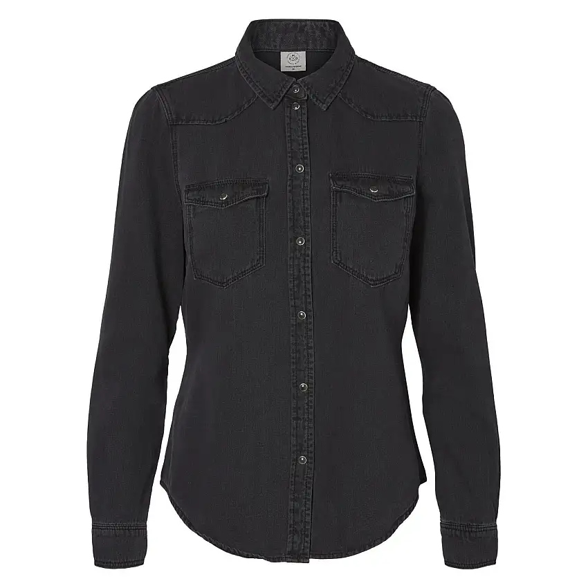 Camicia da donna in denim aderente a maniche lunghe Vero Moda Maria Mix New
