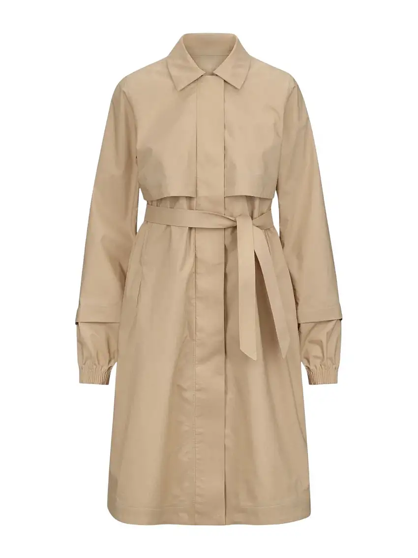 K-WAY Women's Trench JESY 3L POPLIN K7132RW AZI Beige