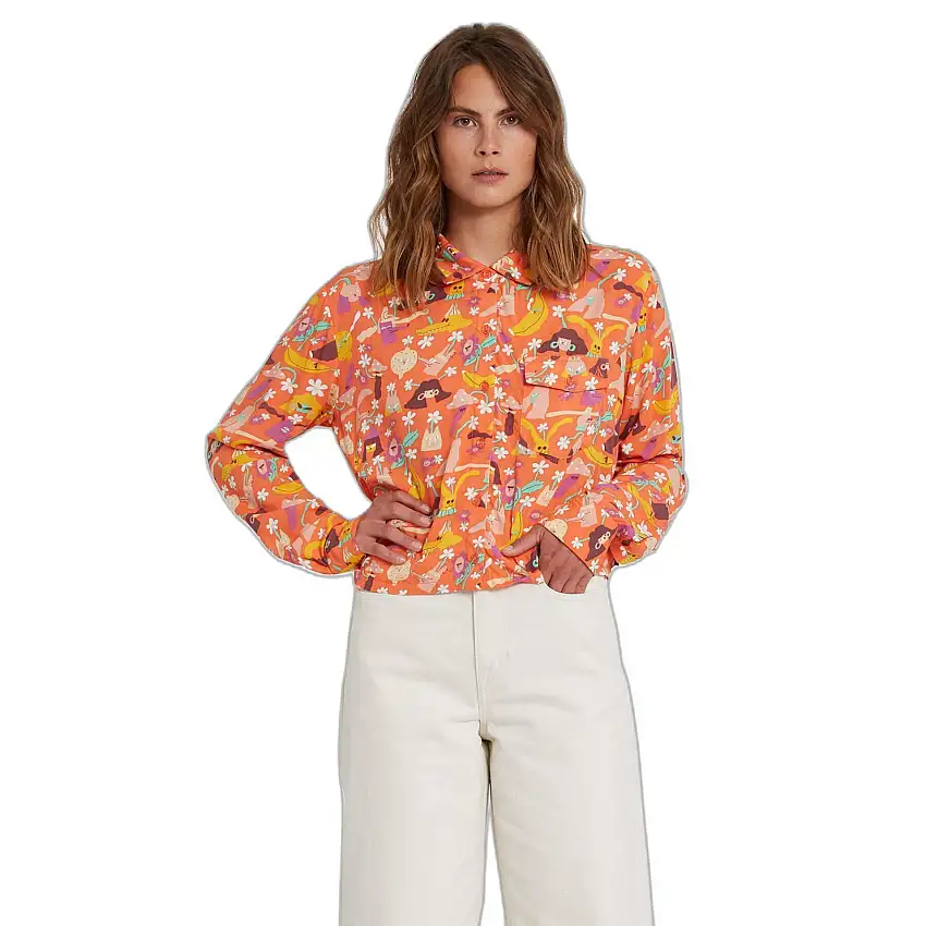 Camicia da donna a maniche lunghe intrecciate Volcom Egle Zvirblyte Fa