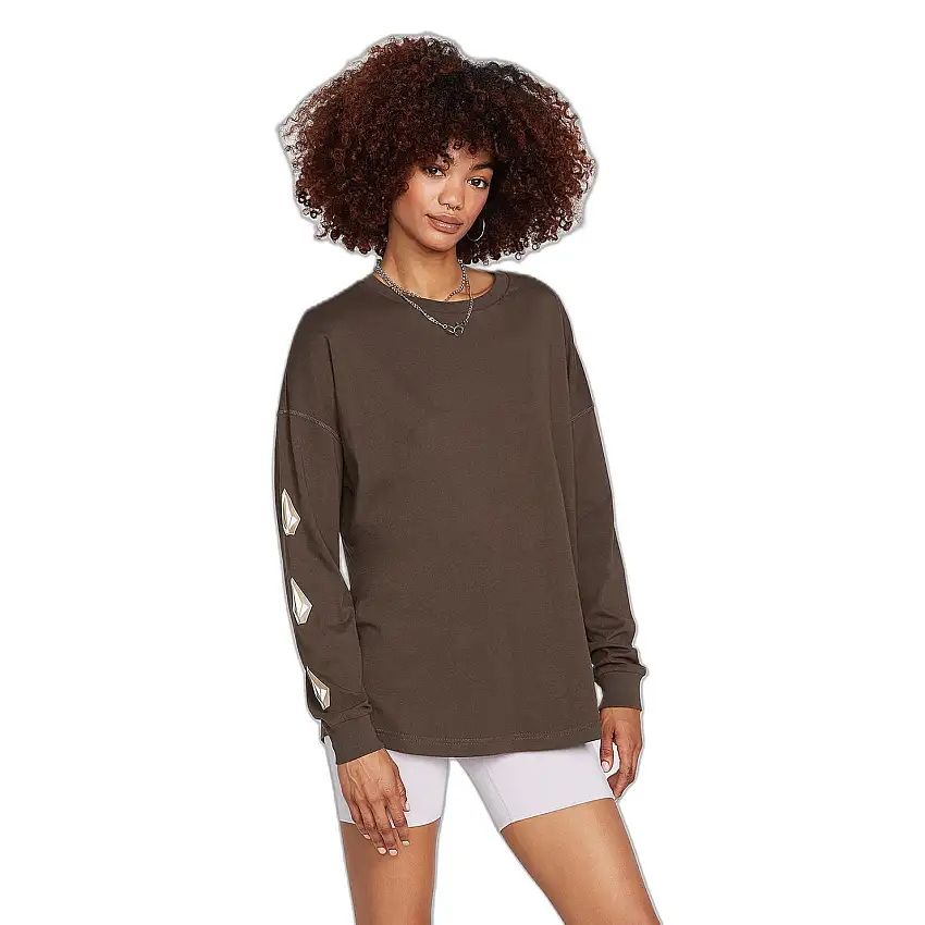 Maglietta donna a maniche lunghe Volcom Iconic Stones