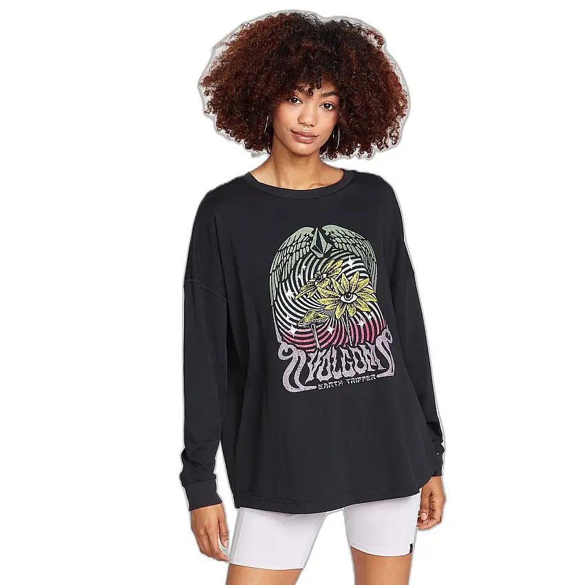 T-shirt donna a maniche lunghe Volcom Werking Doubles