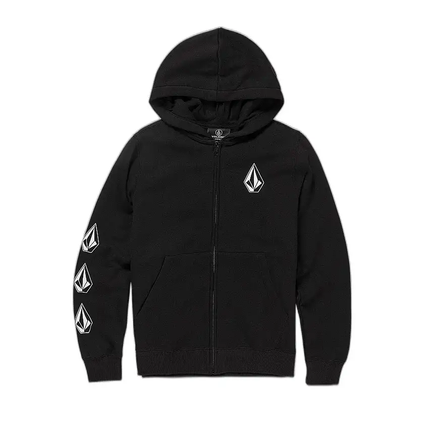 Felpa con zip per bambini Volcom Iconic Stone
