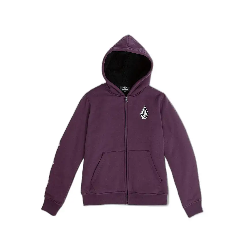 Felpa con zip per bambini Volcom Iconic Stone Lined
