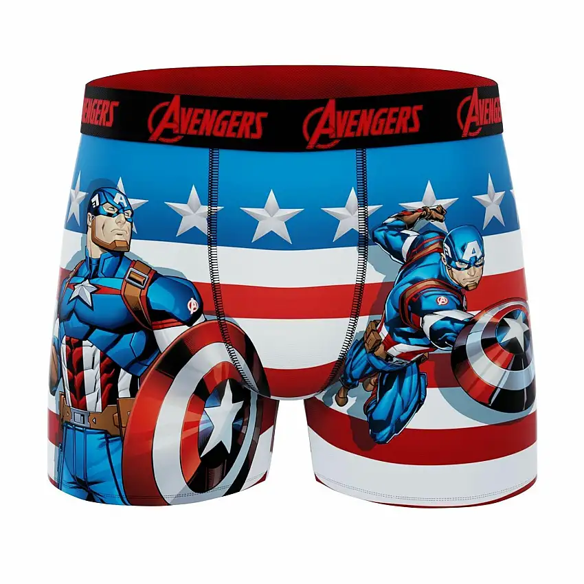 Boxer per bambini Avengers Captain America VS Iron Man (x6)