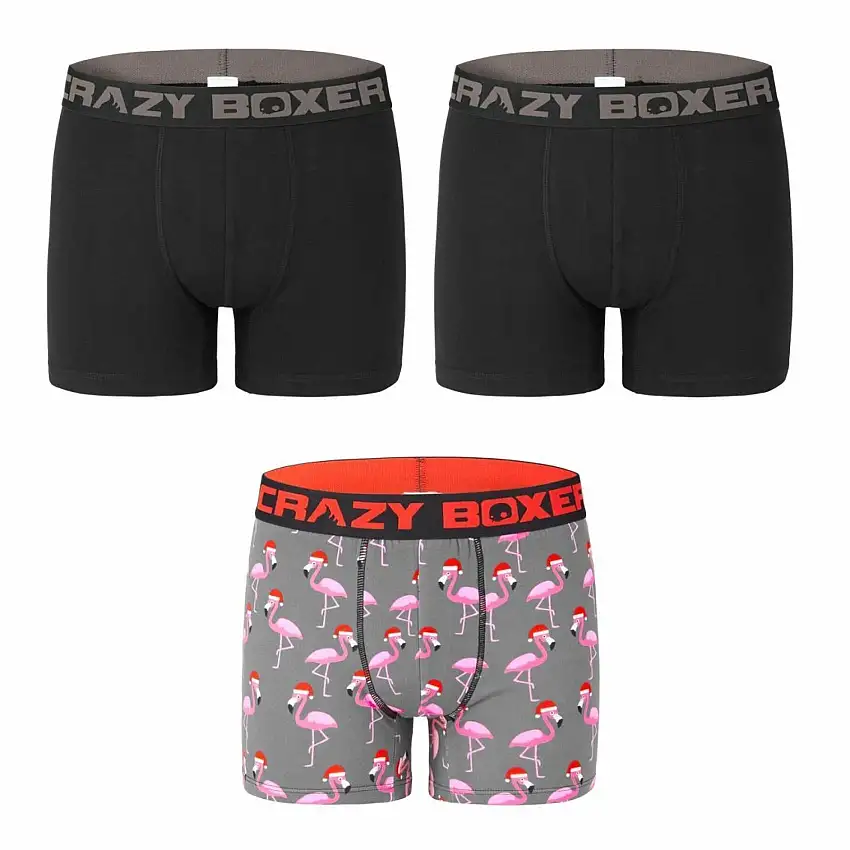 Boxer Crazy Boxer Flamant Noël