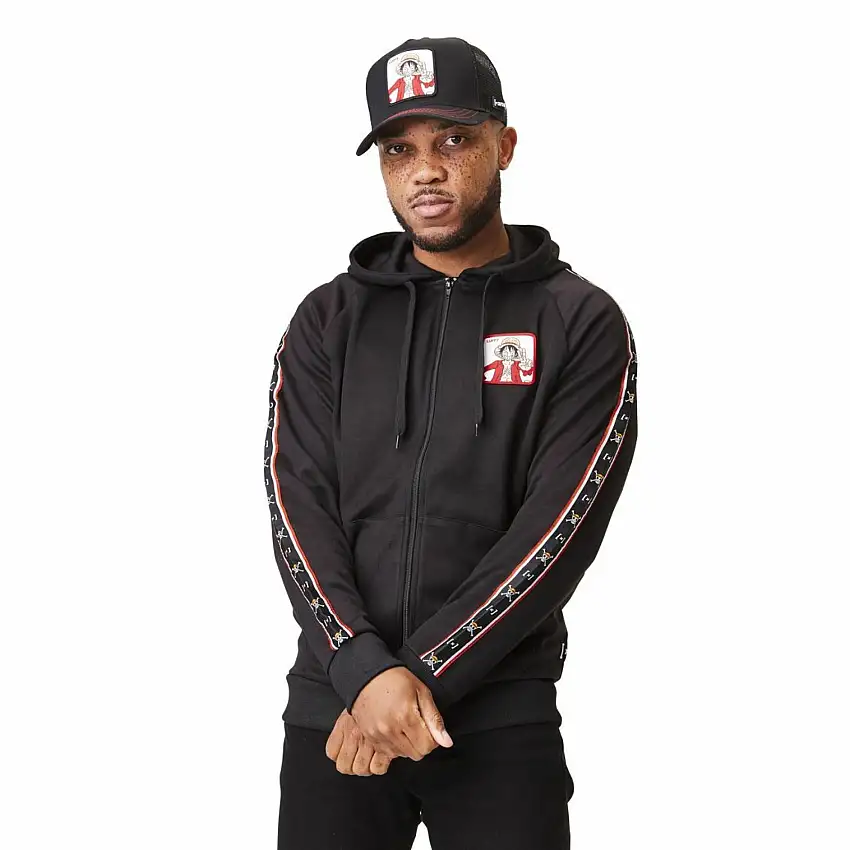 Felpa con cappuccio e zip Capslab One Piece Luffy