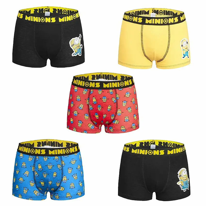 Boxer per bambini Les Minions Despicable (x5)