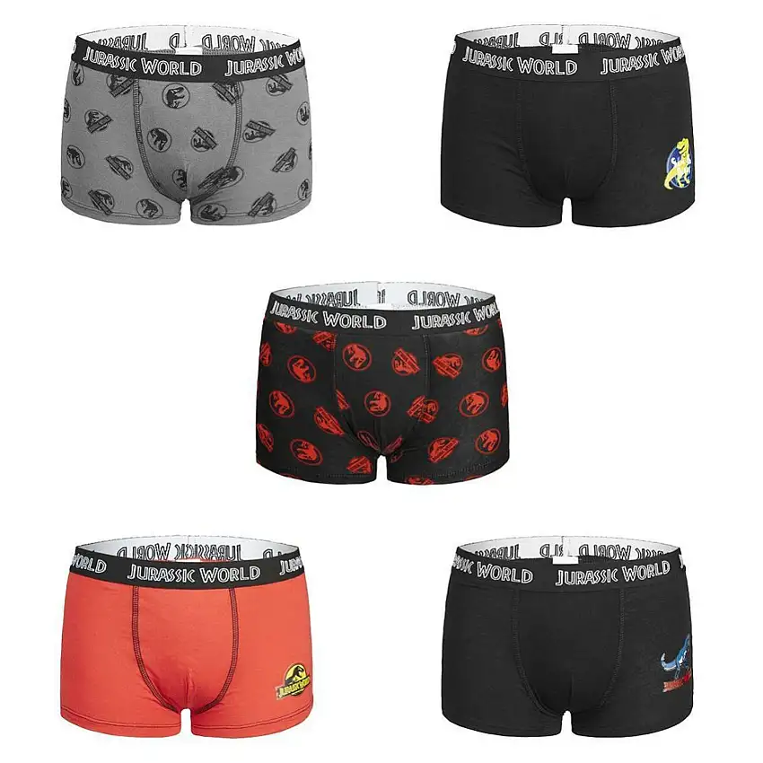 Boxer per bambini Jurassic (x5)