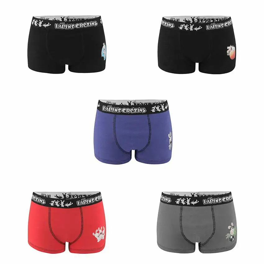 Boxer bambino Lapins Cretins (x5)