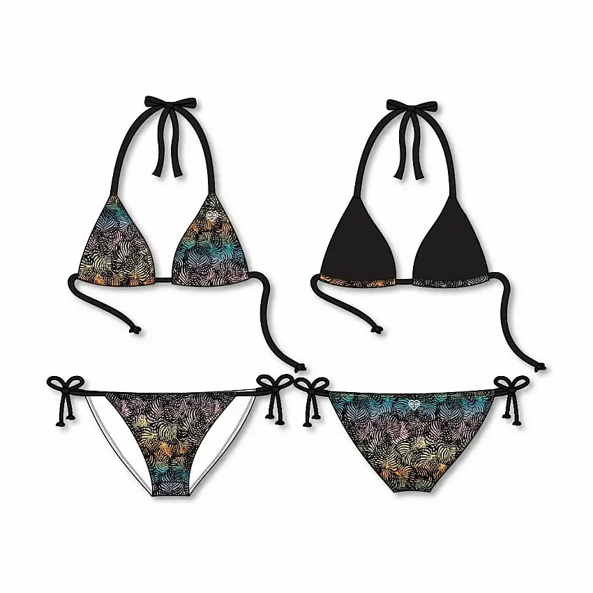 Costume da bagno 2 pezzi a triangolo da donna Freegun