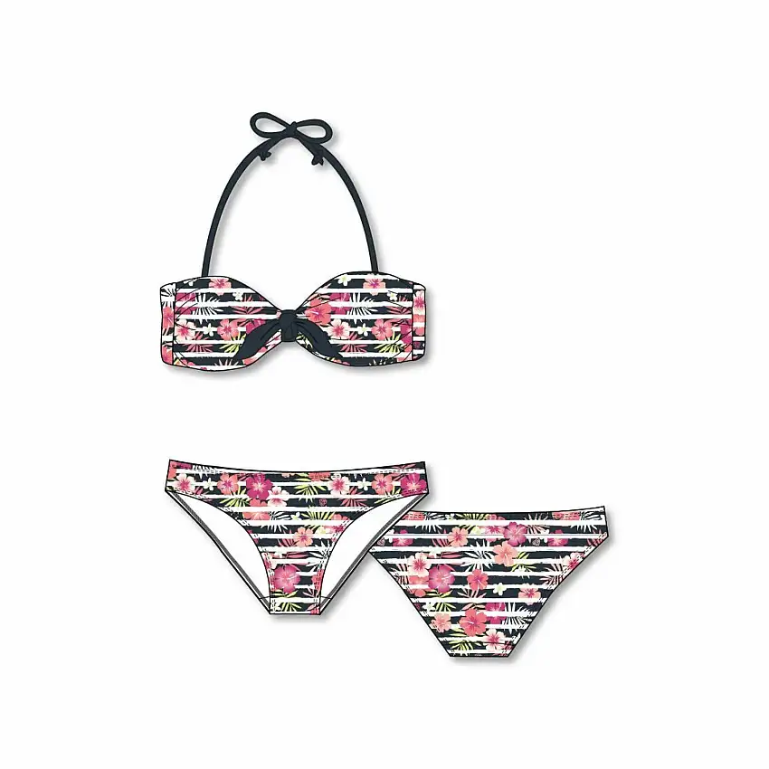 Costume da bagno a fascia 2 pezzi pac donna Freegun