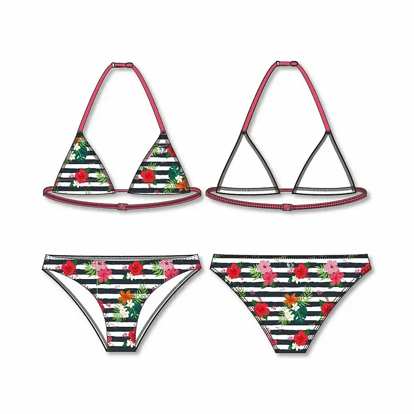 Costume da bagno a triangolo 2 pezzi kev bambina Freegun