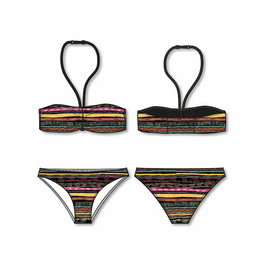 Costume da bagno a fascia 2 pezzi per bambina Freegun