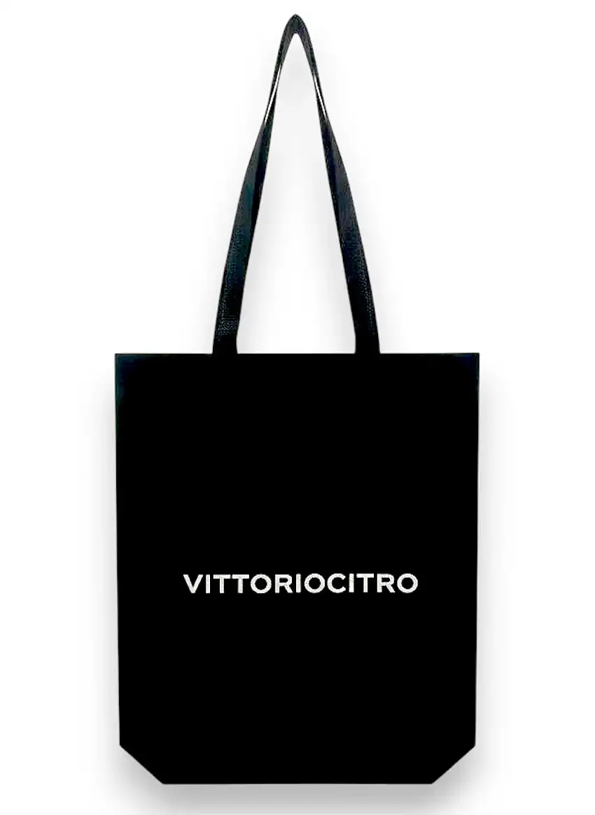 Shopper TNT Nera Manici Lunghi - Personalizzata | Resistente, Ecologica