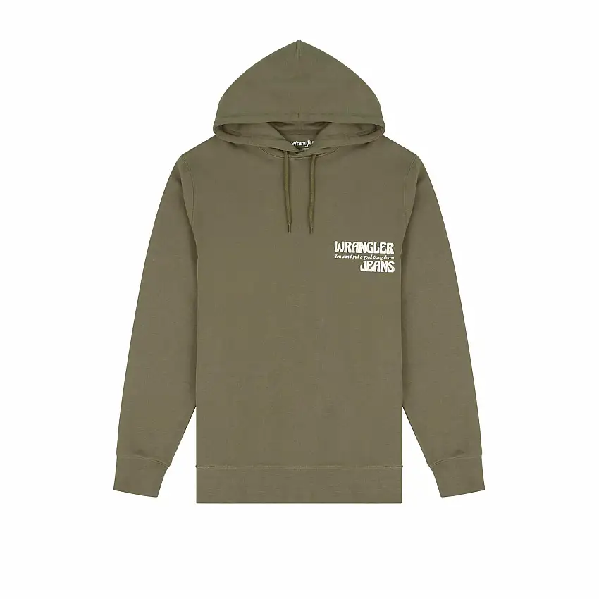 Felpa con cappuccio con slogan Wrangler
