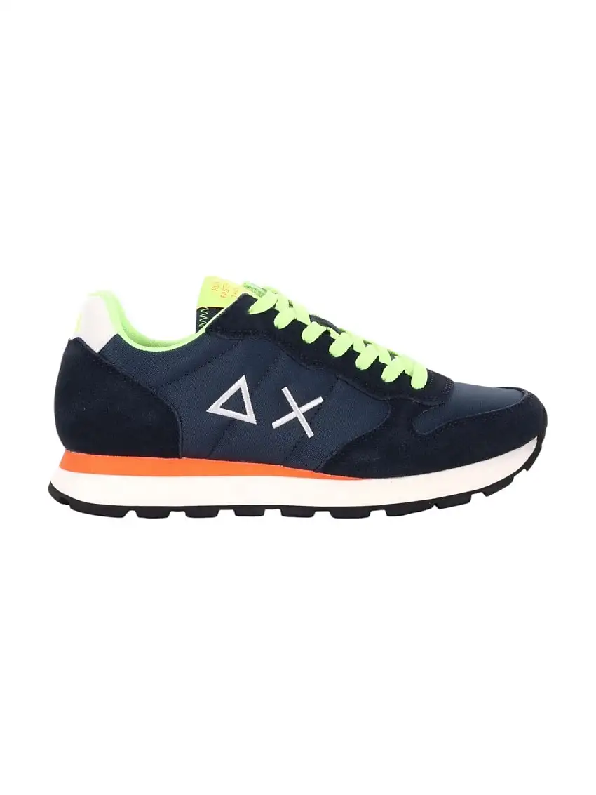 SUN68 Men's Tom Fluo Sneaker Z35102 07 Blue