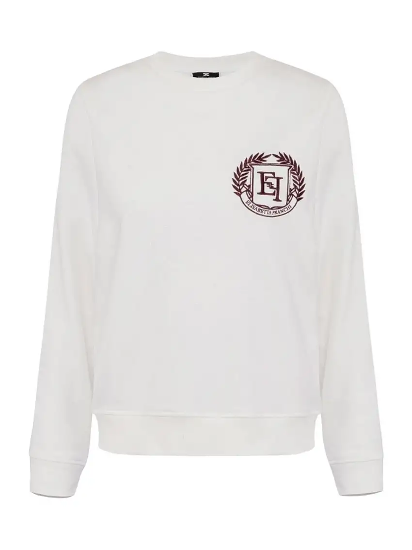 ELISABETTA FRANCHI Women's Sweatshirt MD00446E2 360 Ivory