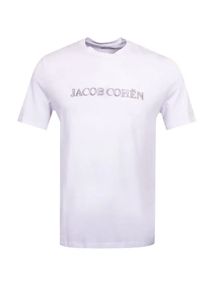 JACOB COHEN Men's T-Shirt and Polo U 4 002 26 M 4476 A00 White